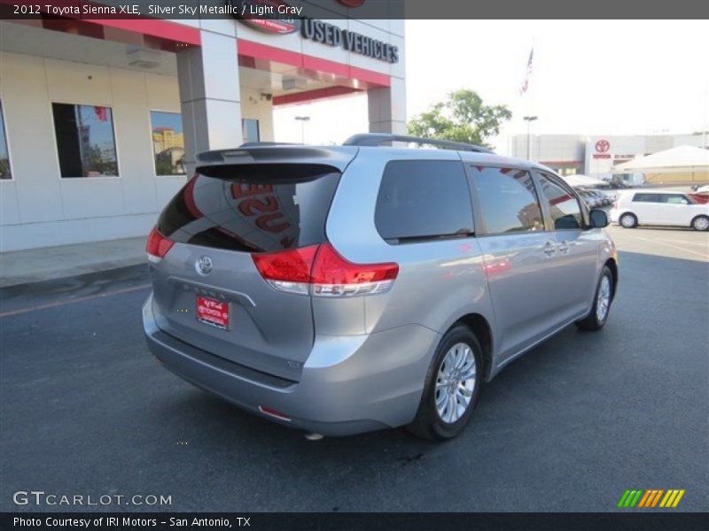 Silver Sky Metallic / Light Gray 2012 Toyota Sienna XLE