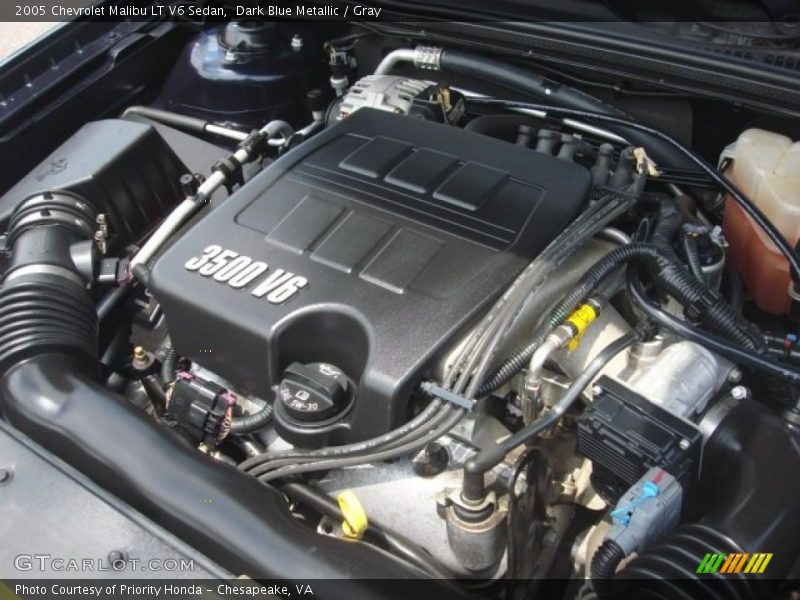 Dark Blue Metallic / Gray 2005 Chevrolet Malibu LT V6 Sedan