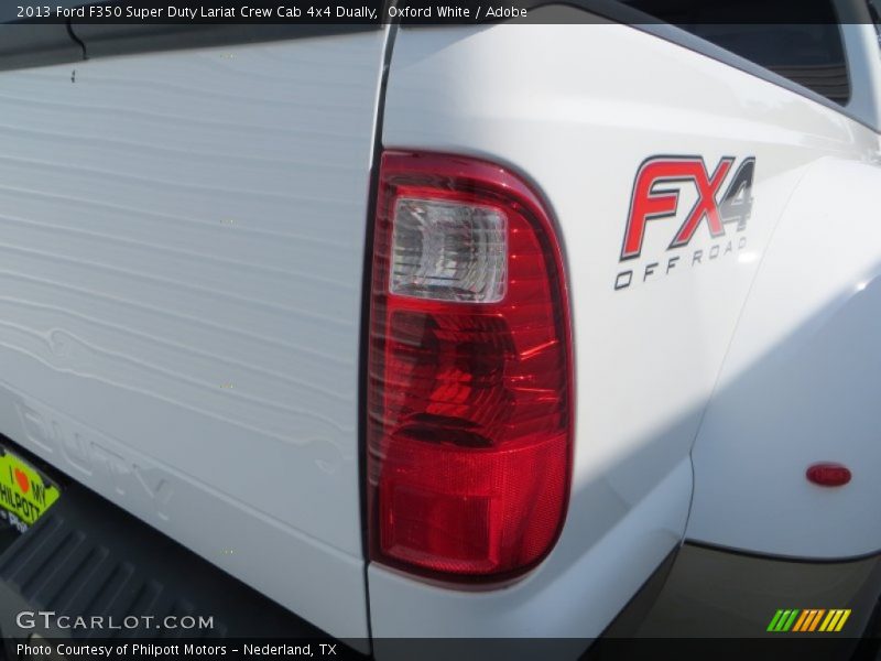 Oxford White / Adobe 2013 Ford F350 Super Duty Lariat Crew Cab 4x4 Dually