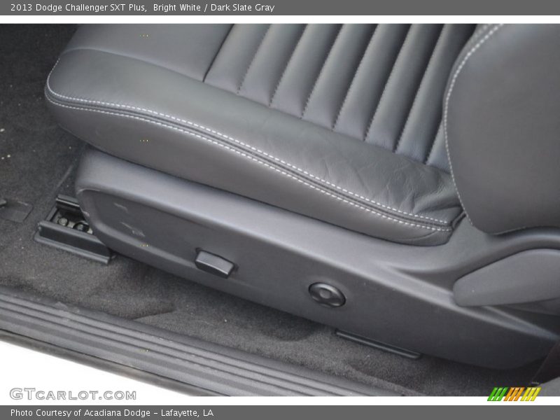 Bright White / Dark Slate Gray 2013 Dodge Challenger SXT Plus