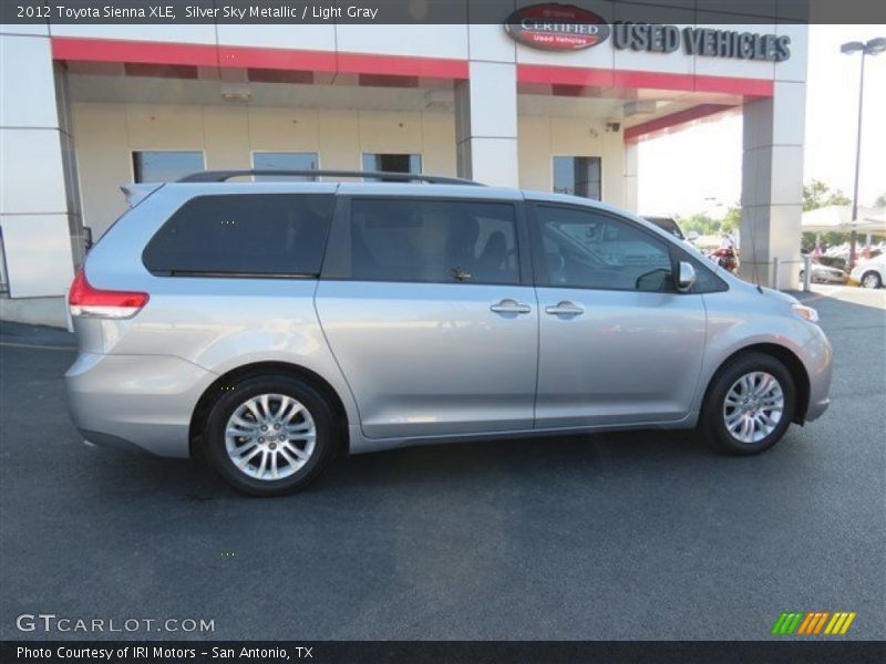 Silver Sky Metallic / Light Gray 2012 Toyota Sienna XLE