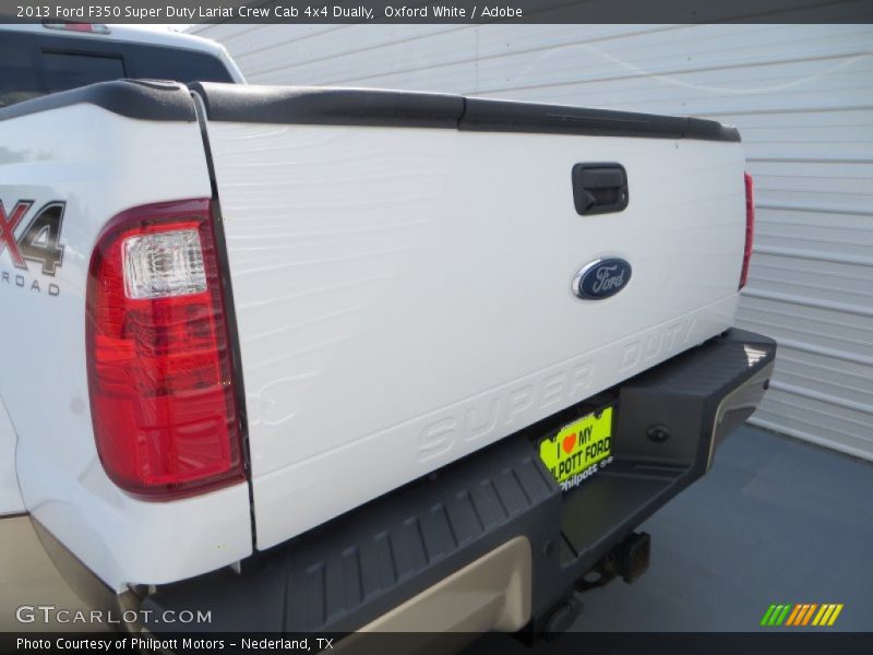 Oxford White / Adobe 2013 Ford F350 Super Duty Lariat Crew Cab 4x4 Dually