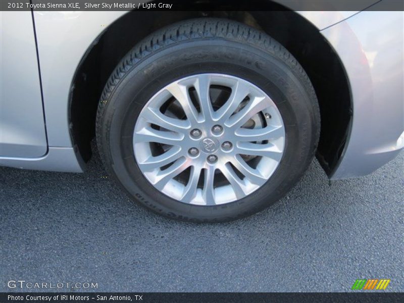 Silver Sky Metallic / Light Gray 2012 Toyota Sienna XLE