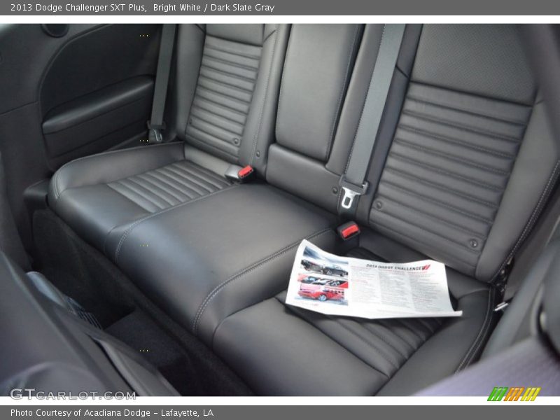 Bright White / Dark Slate Gray 2013 Dodge Challenger SXT Plus