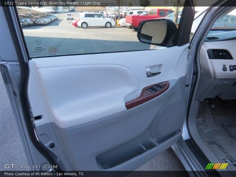 Silver Sky Metallic / Light Gray 2012 Toyota Sienna XLE