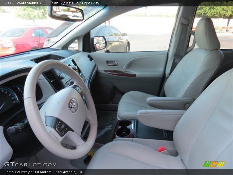 Silver Sky Metallic / Light Gray 2012 Toyota Sienna XLE