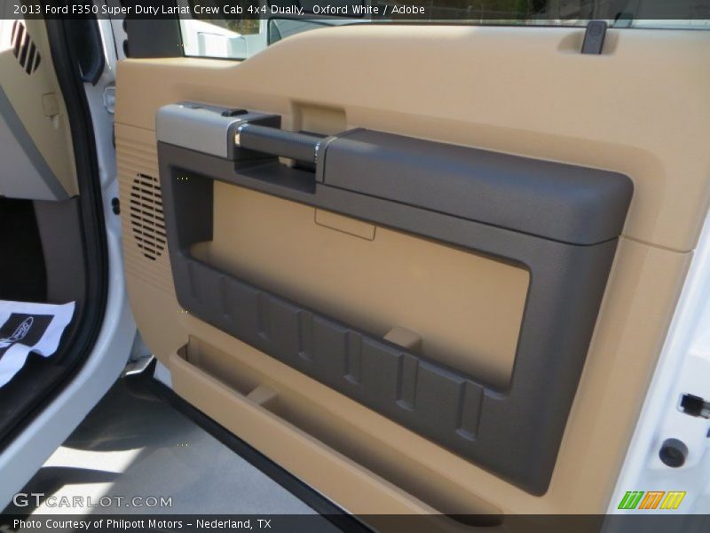 Oxford White / Adobe 2013 Ford F350 Super Duty Lariat Crew Cab 4x4 Dually