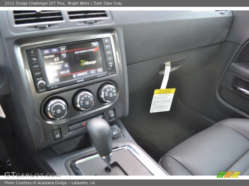 Bright White / Dark Slate Gray 2013 Dodge Challenger SXT Plus