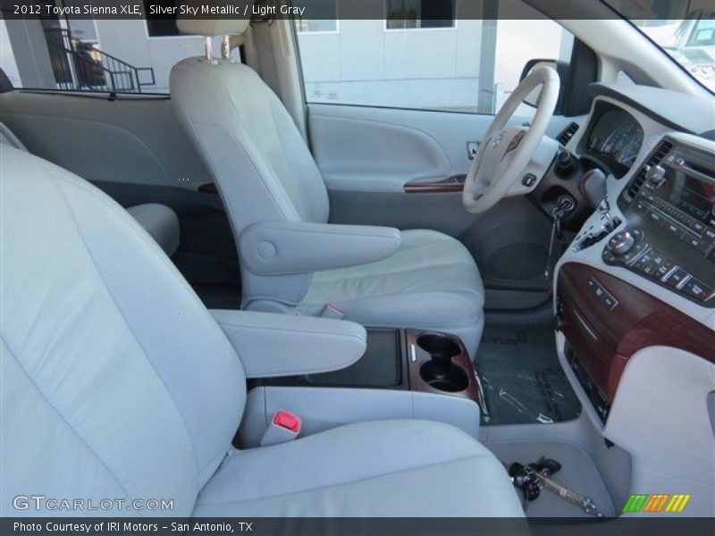 Silver Sky Metallic / Light Gray 2012 Toyota Sienna XLE