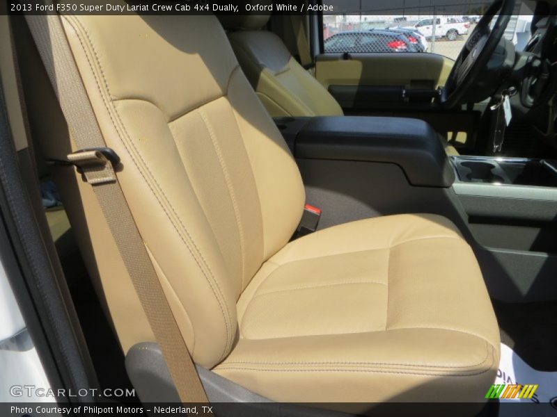 Oxford White / Adobe 2013 Ford F350 Super Duty Lariat Crew Cab 4x4 Dually