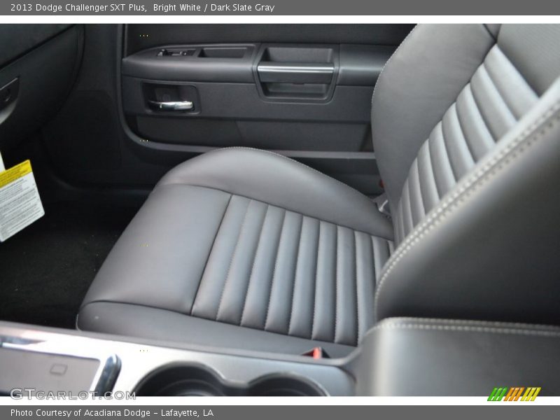 Bright White / Dark Slate Gray 2013 Dodge Challenger SXT Plus