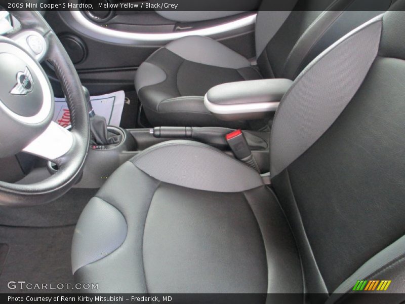 Mellow Yellow / Black/Grey 2009 Mini Cooper S Hardtop
