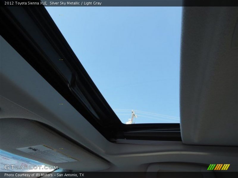 Silver Sky Metallic / Light Gray 2012 Toyota Sienna XLE