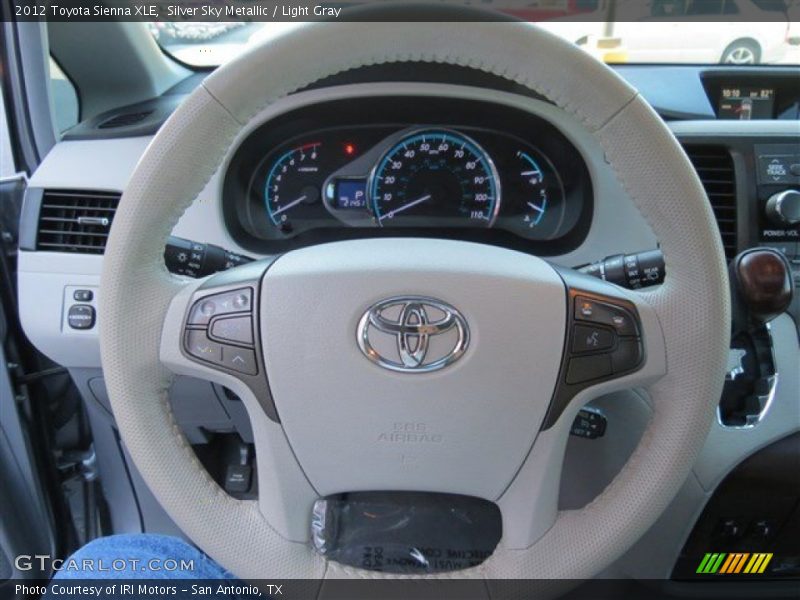 Silver Sky Metallic / Light Gray 2012 Toyota Sienna XLE