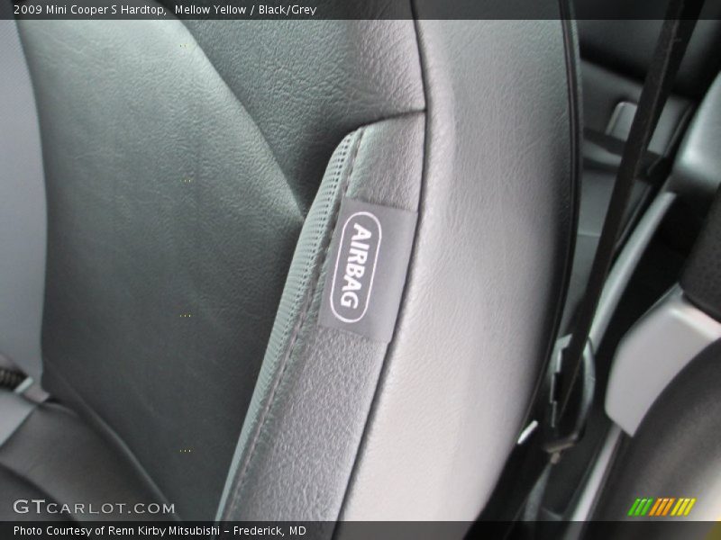 Mellow Yellow / Black/Grey 2009 Mini Cooper S Hardtop