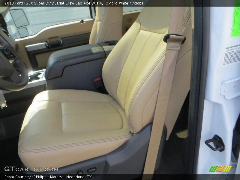 Oxford White / Adobe 2013 Ford F350 Super Duty Lariat Crew Cab 4x4 Dually