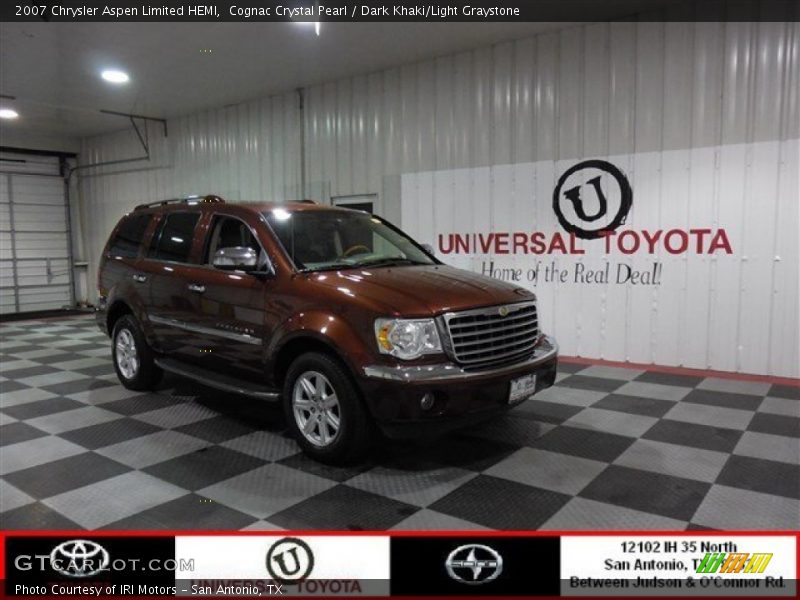 Cognac Crystal Pearl / Dark Khaki/Light Graystone 2007 Chrysler Aspen Limited HEMI