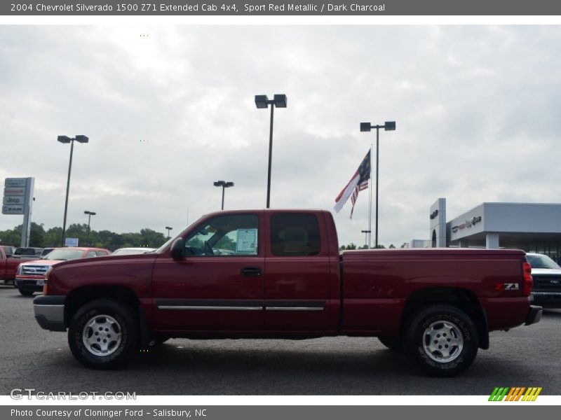 Sport Red Metallic / Dark Charcoal 2004 Chevrolet Silverado 1500 Z71 Extended Cab 4x4