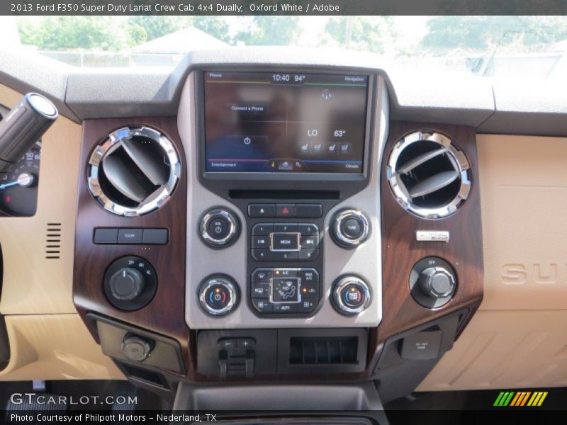 Oxford White / Adobe 2013 Ford F350 Super Duty Lariat Crew Cab 4x4 Dually