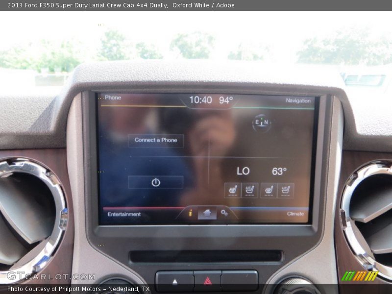 Oxford White / Adobe 2013 Ford F350 Super Duty Lariat Crew Cab 4x4 Dually