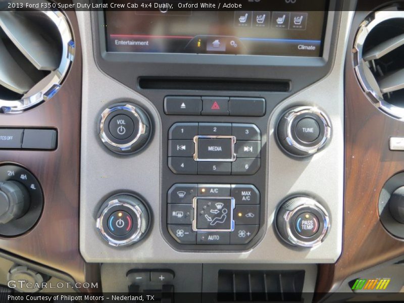 Oxford White / Adobe 2013 Ford F350 Super Duty Lariat Crew Cab 4x4 Dually