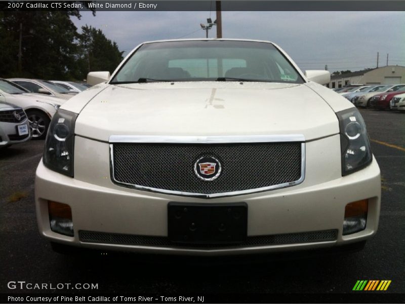 White Diamond / Ebony 2007 Cadillac CTS Sedan