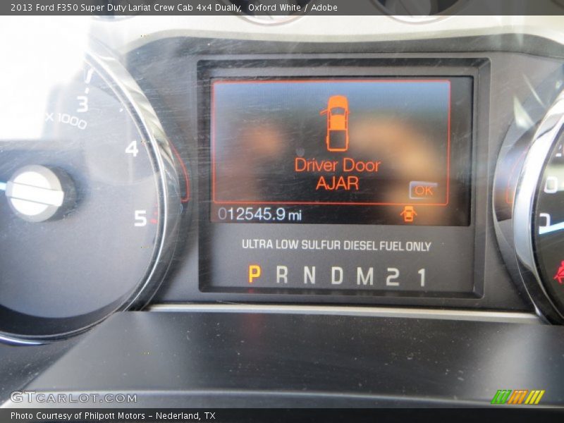 Oxford White / Adobe 2013 Ford F350 Super Duty Lariat Crew Cab 4x4 Dually