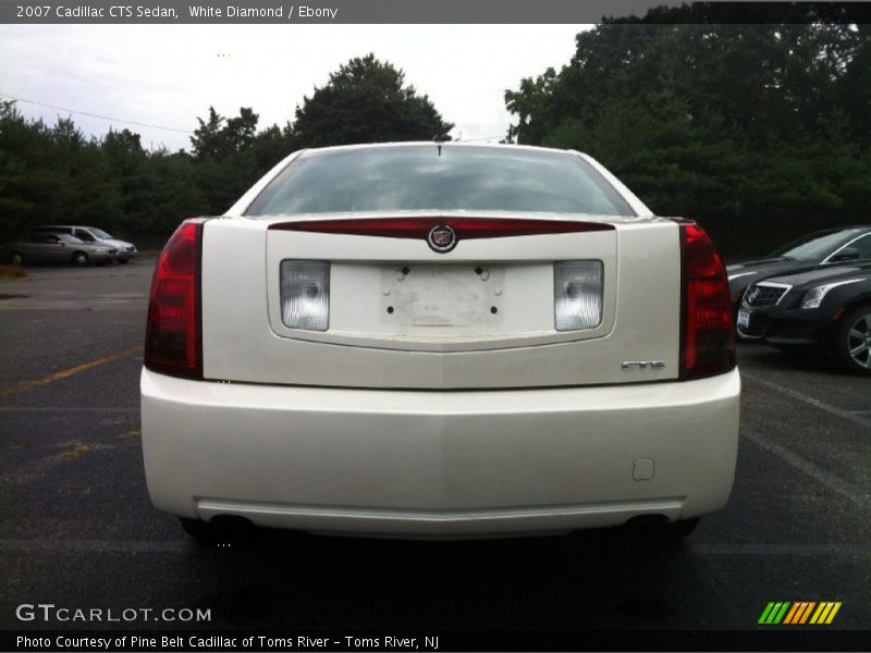 White Diamond / Ebony 2007 Cadillac CTS Sedan