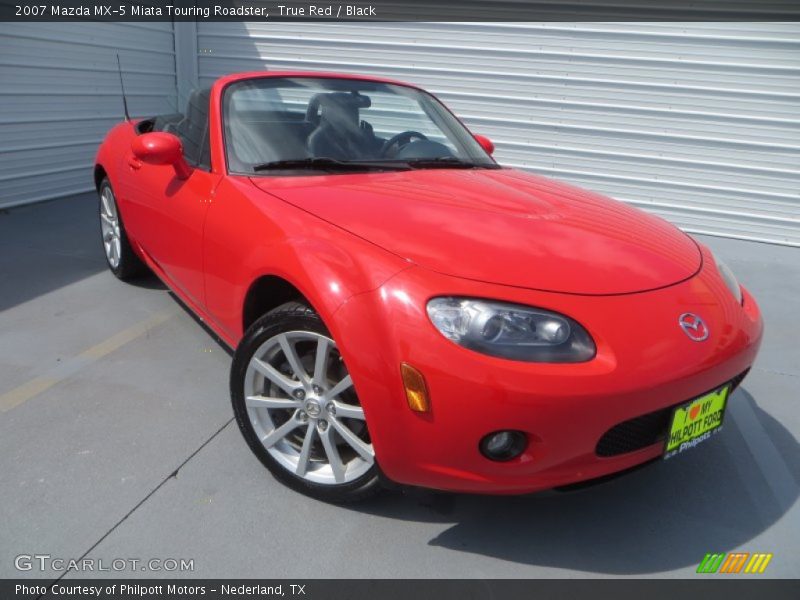 True Red / Black 2007 Mazda MX-5 Miata Touring Roadster