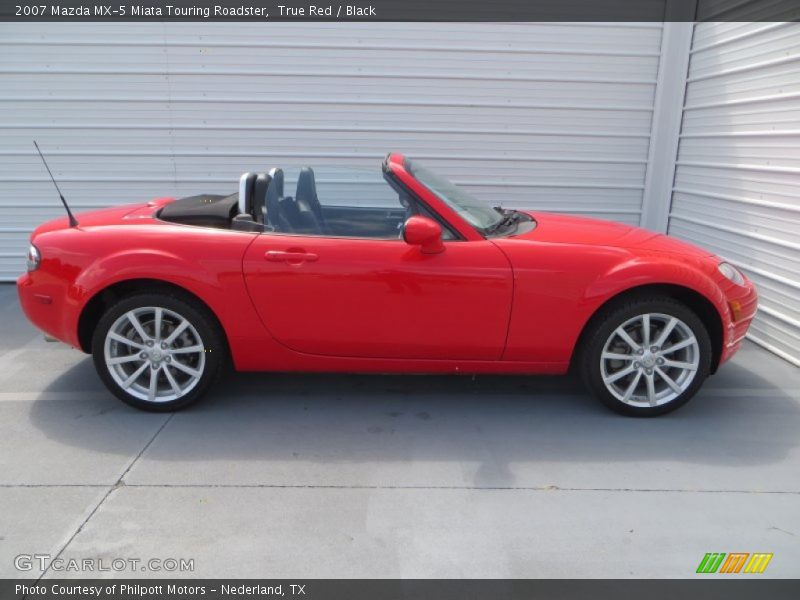 True Red / Black 2007 Mazda MX-5 Miata Touring Roadster