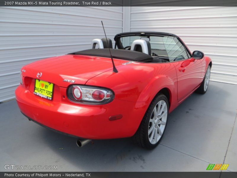 True Red / Black 2007 Mazda MX-5 Miata Touring Roadster