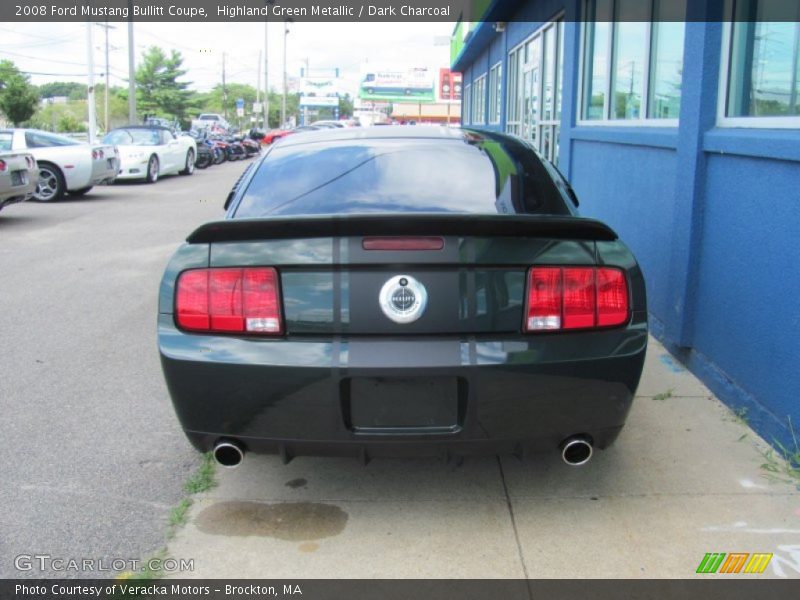 Highland Green Metallic / Dark Charcoal 2008 Ford Mustang Bullitt Coupe