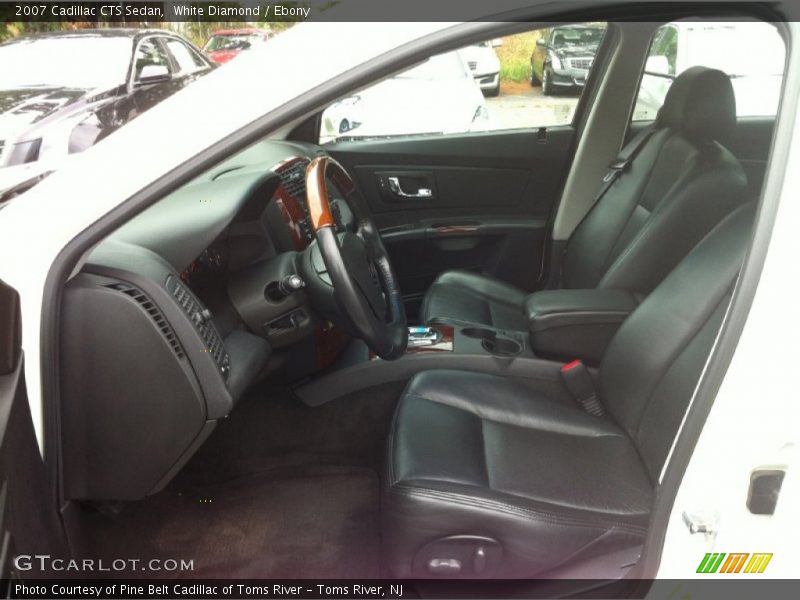 White Diamond / Ebony 2007 Cadillac CTS Sedan