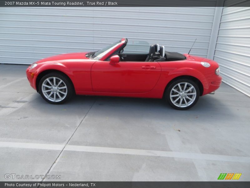 True Red / Black 2007 Mazda MX-5 Miata Touring Roadster