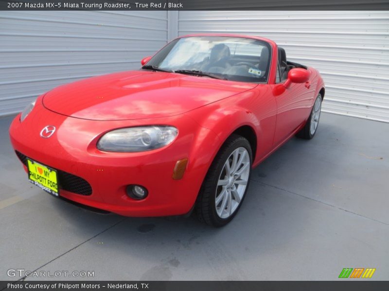 True Red / Black 2007 Mazda MX-5 Miata Touring Roadster