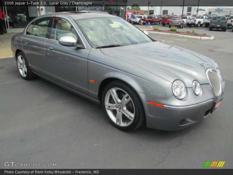 Lunar Grey / Champagne 2008 Jaguar S-Type 3.0