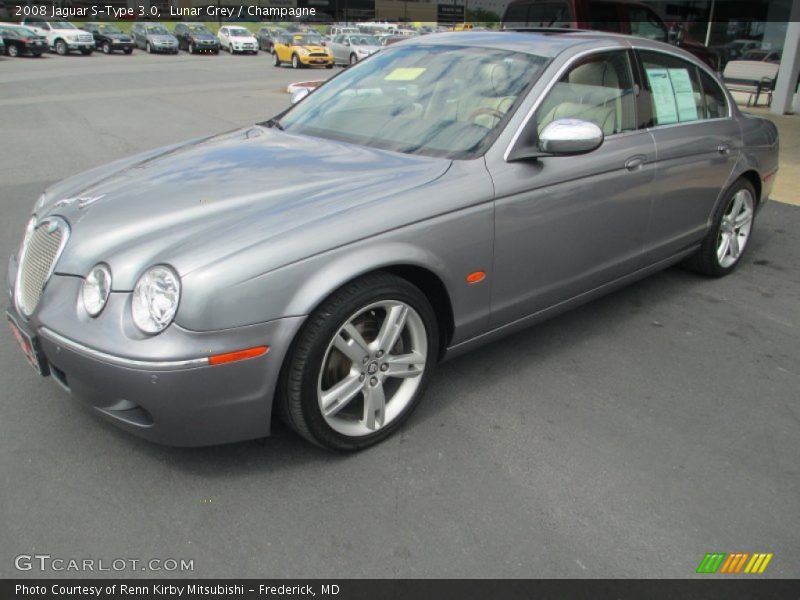 Lunar Grey / Champagne 2008 Jaguar S-Type 3.0