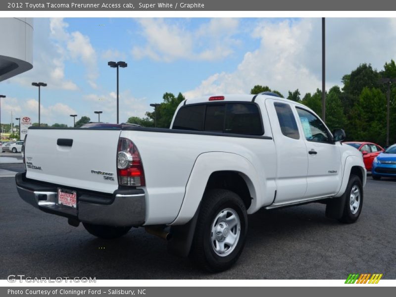 Super White / Graphite 2012 Toyota Tacoma Prerunner Access cab