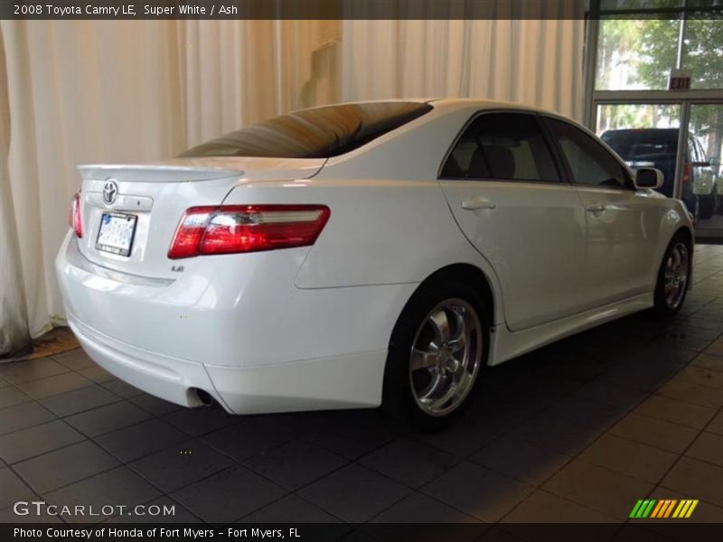 Super White / Ash 2008 Toyota Camry LE