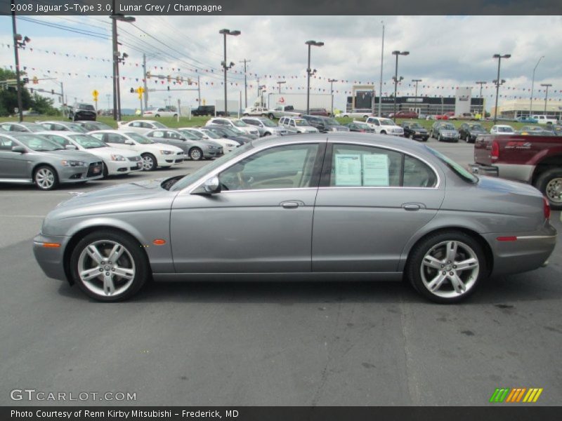 Lunar Grey / Champagne 2008 Jaguar S-Type 3.0
