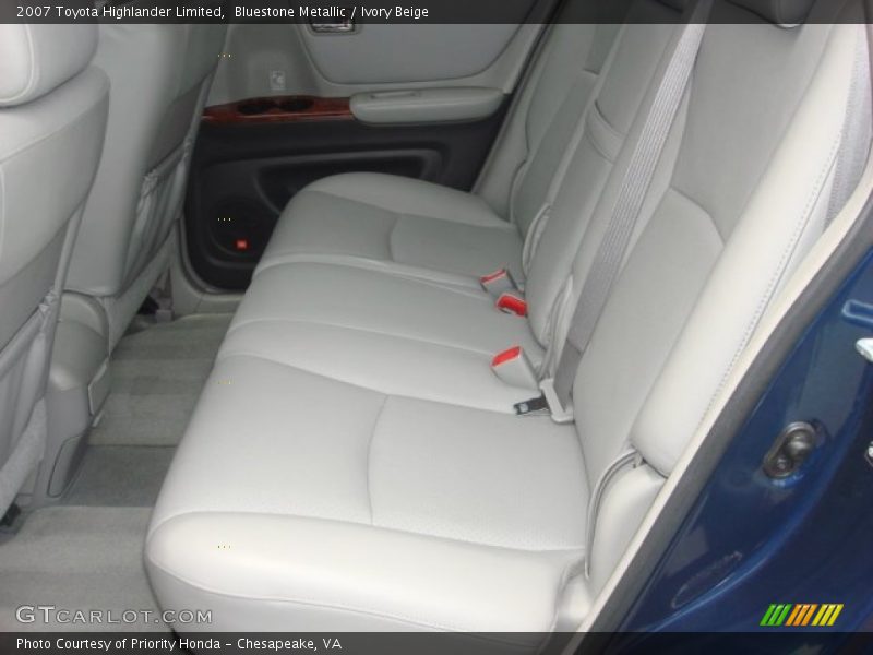 Bluestone Metallic / Ivory Beige 2007 Toyota Highlander Limited