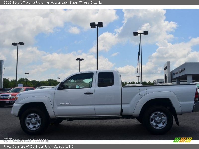 Super White / Graphite 2012 Toyota Tacoma Prerunner Access cab