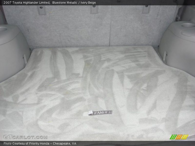 Bluestone Metallic / Ivory Beige 2007 Toyota Highlander Limited