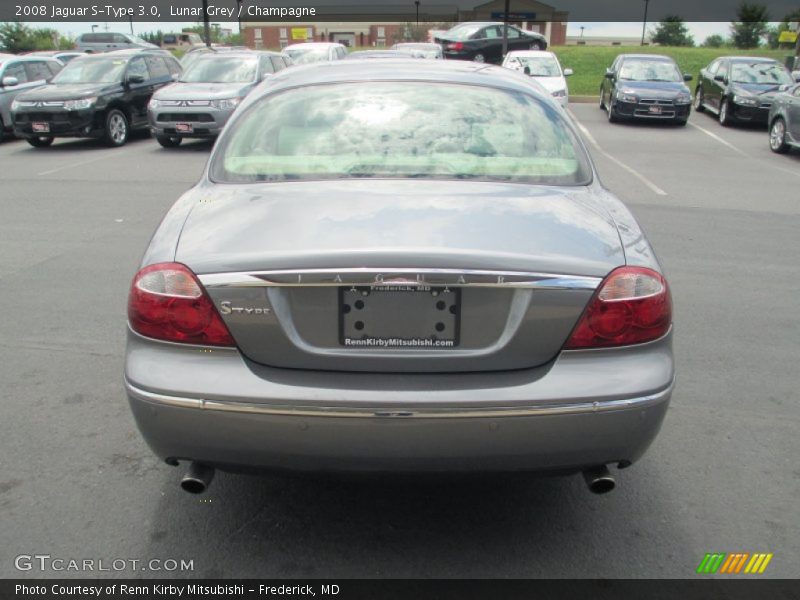 Lunar Grey / Champagne 2008 Jaguar S-Type 3.0