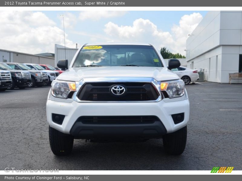 Super White / Graphite 2012 Toyota Tacoma Prerunner Access cab