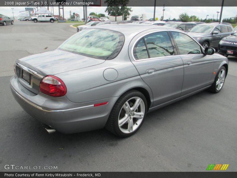Lunar Grey / Champagne 2008 Jaguar S-Type 3.0