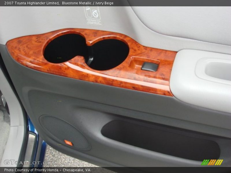 Bluestone Metallic / Ivory Beige 2007 Toyota Highlander Limited