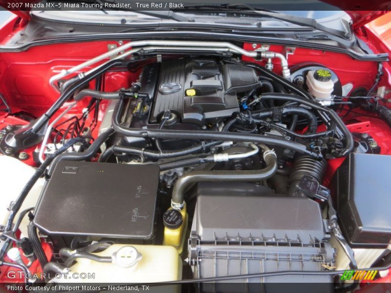 True Red / Black 2007 Mazda MX-5 Miata Touring Roadster