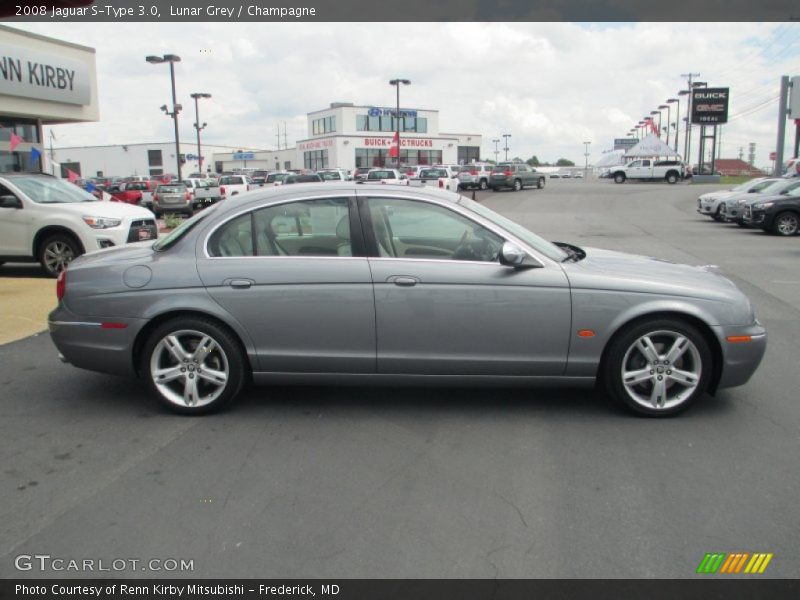 Lunar Grey / Champagne 2008 Jaguar S-Type 3.0