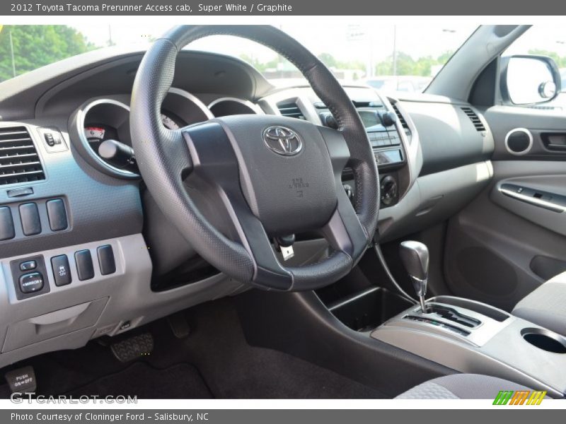 Super White / Graphite 2012 Toyota Tacoma Prerunner Access cab